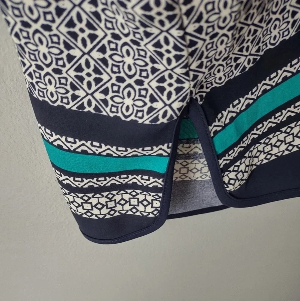 Cynthia Rowley women's size 6 blue green sleeveless midi dress summer re… - Picture 4 of 6